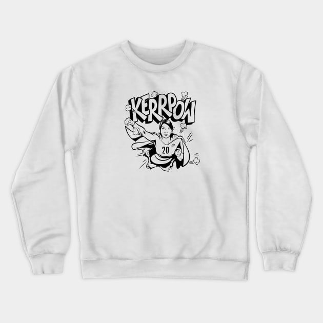 Sam KERR-POW! Crewneck Sweatshirt by StripTees